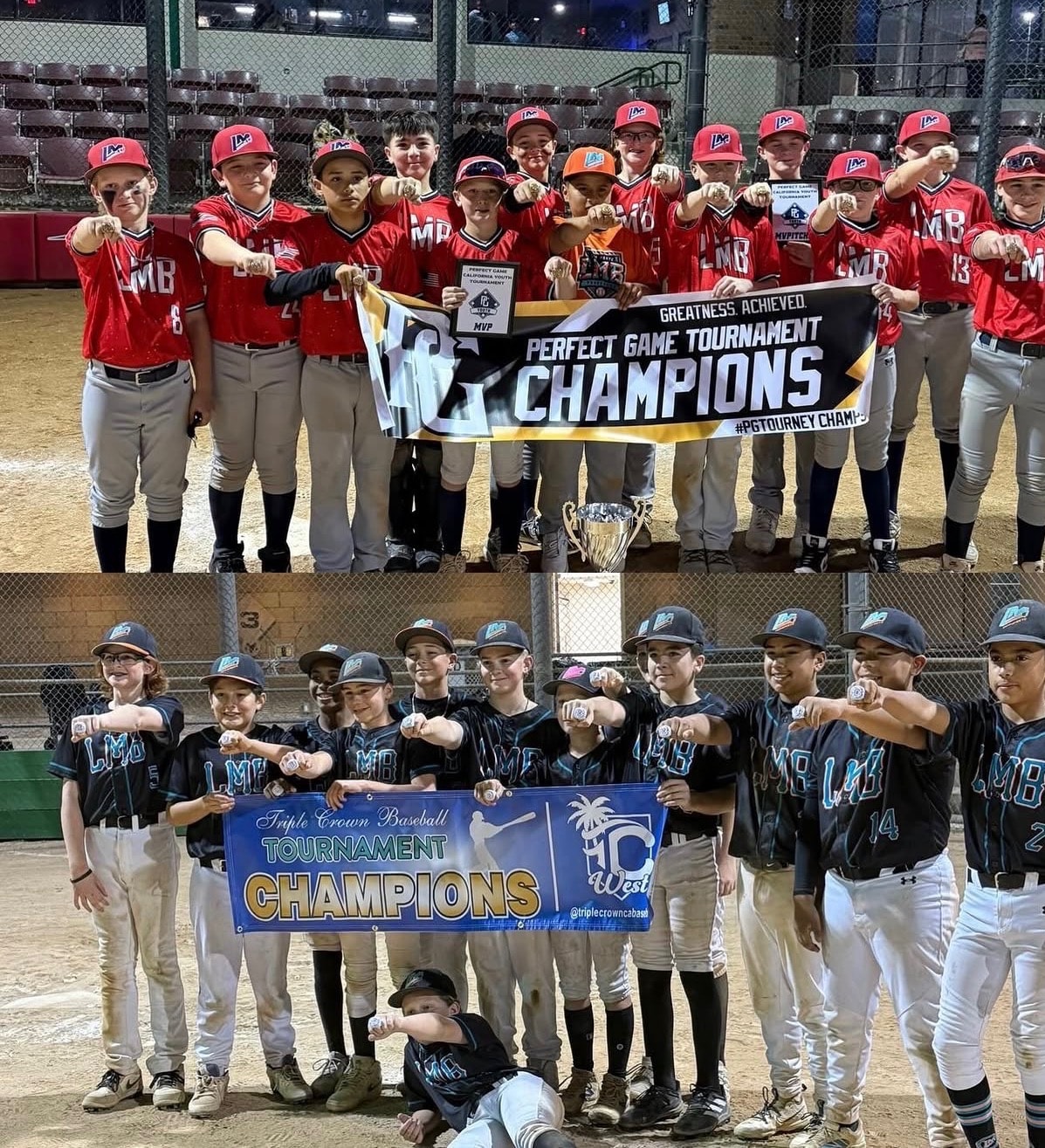 LMB Perfect Game & Triple Crown Tournament Champions
